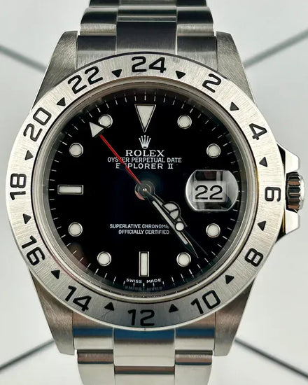 Rolex Explorer II 40MM Black Dial Oyster Bracelet (16570)
