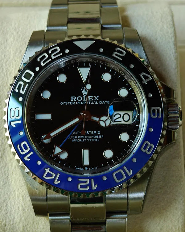 2021 Rolex GMT-Master II "Batman" 40MM Black Dial Oyster Bracelet (126710BLNR)