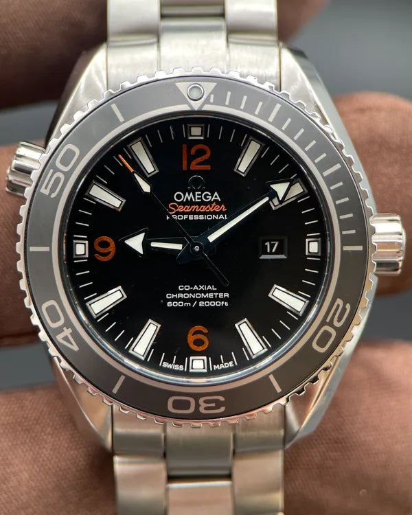 Omega Seamaster Planet Ocean 600M 37.5MM Black Dial Steel Bracelet (232.30.38.20.01.002)