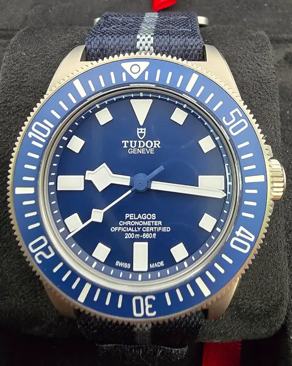No Reserve - 2024 Tudor Pelagos FXD 42MM Blue Dial Textile Strap (25707B/24)