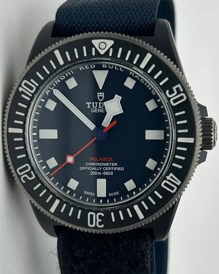 2025 Tudor Pelagos FXD "Alinghi Red Bull Racing" 42MM Blue Dial Textile Strap (25707KN)