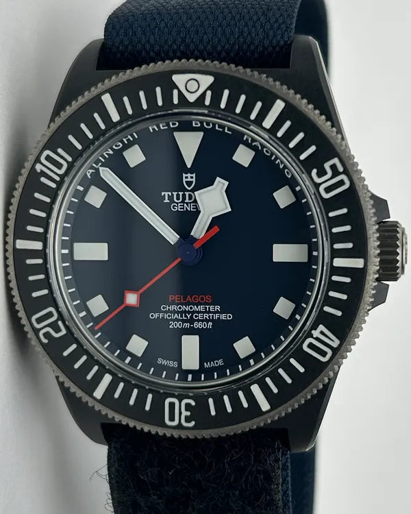 2025 Tudor Pelagos FXD "Alinghi Red Bull Racing" 42MM Blue Dial Textile Strap (25707KN)