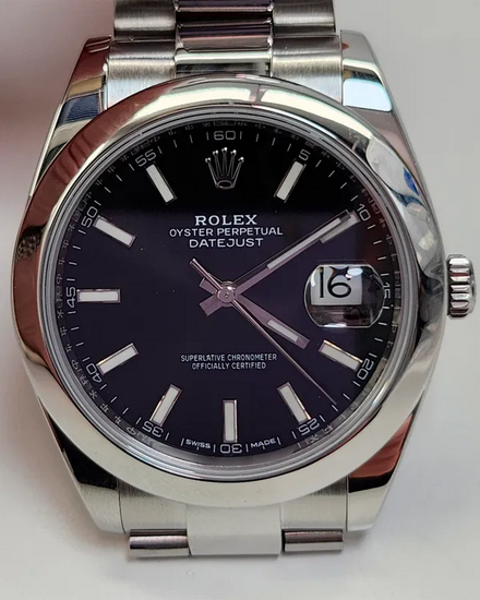 2018 Rolex Datejust 41MM Black Dial Oyster Bracelet (126300)