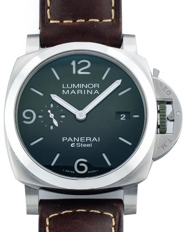 2022 Panerai Luminor "Verde Smeraldo" 44MM Green Dial Leather Strap (PAM01356)