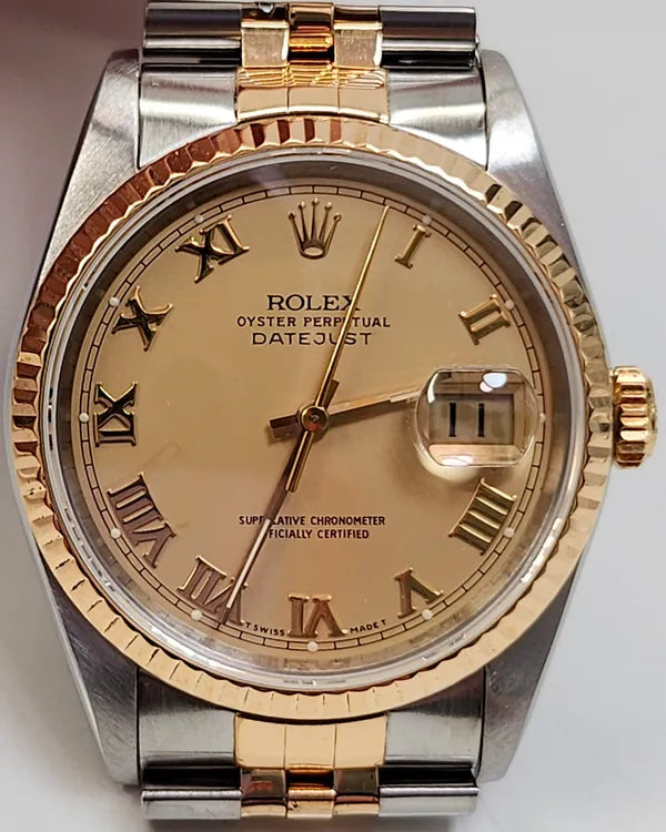 Rolex Datejust 36MM Champagne Dial Two-Tone Jubilee Bracelet (16233)