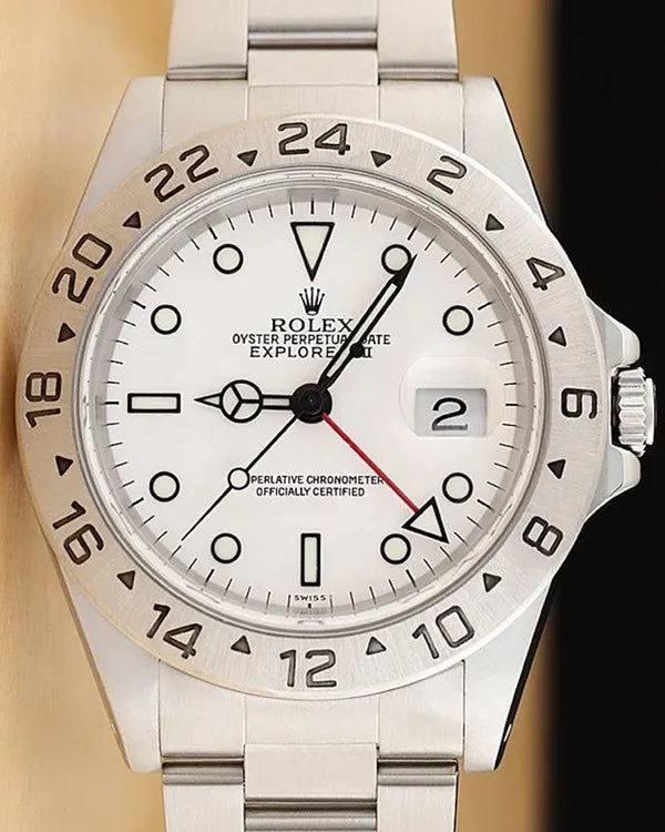 Rolex Explorer II "Polar" 40MM White Dial Oyster Bracelet (16570)