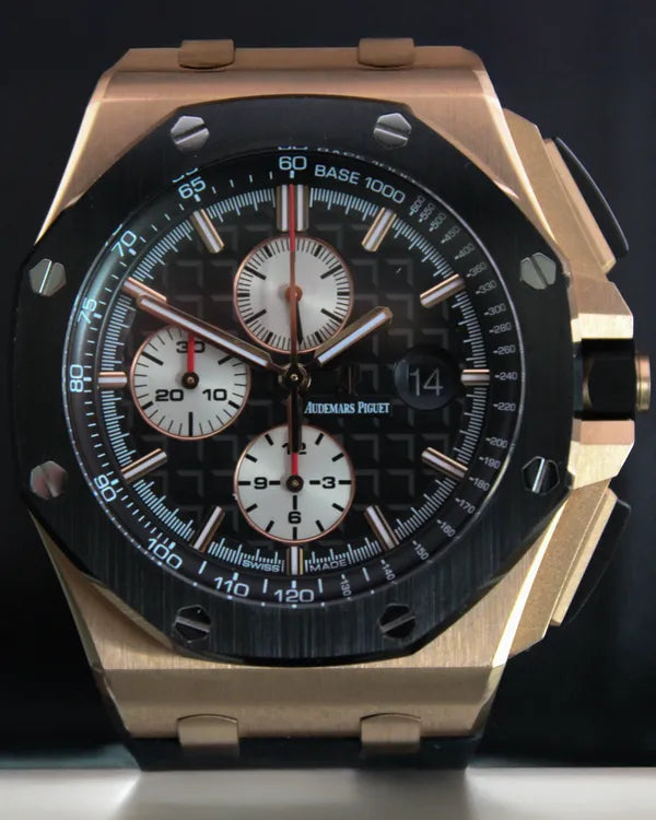 (SR) 2015 Audemars Piguet Royal Oak Offshore Chronograph 44MM Black Dial Rubber Strap (26401RO.OO.A002CA.01)