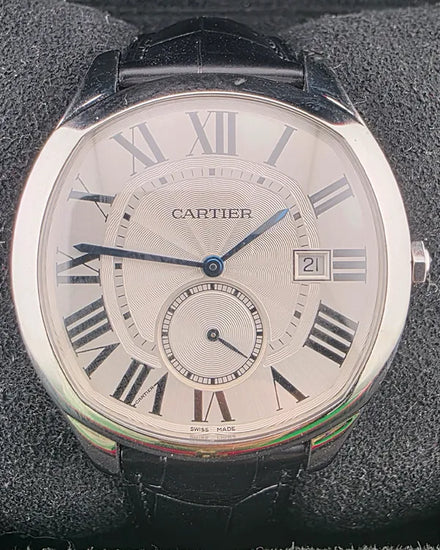 2023 Cartier Drive De Cartier 41MM Silver Dial Leather Strap (WSNM0015)
