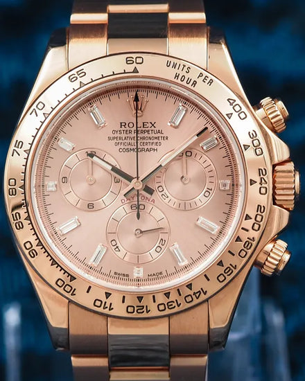 2020 Rolex Cosmograph Daytona 40MM Sundust Dial Rose Gold Oyster Bracelet (116505)