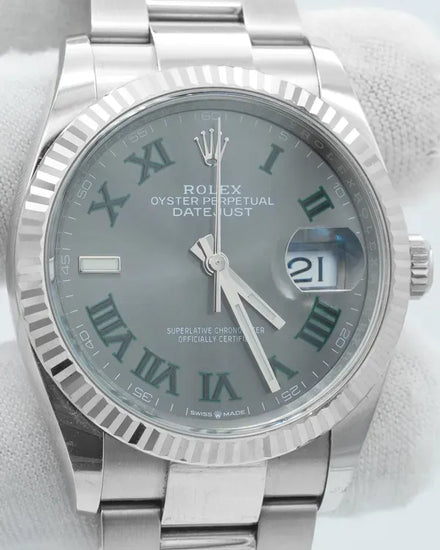 2023 Rolex Datejust "Wimbledon" 36MM Slate Dial Oyster Bracelet (126234)