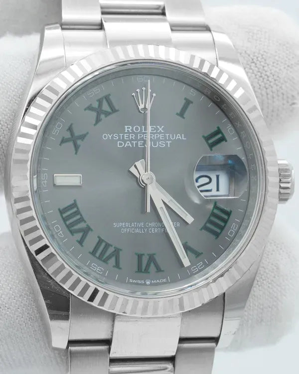 2023 Rolex Datejust "Wimbledon" 36MM Slate Dial Oyster Bracelet (126234)