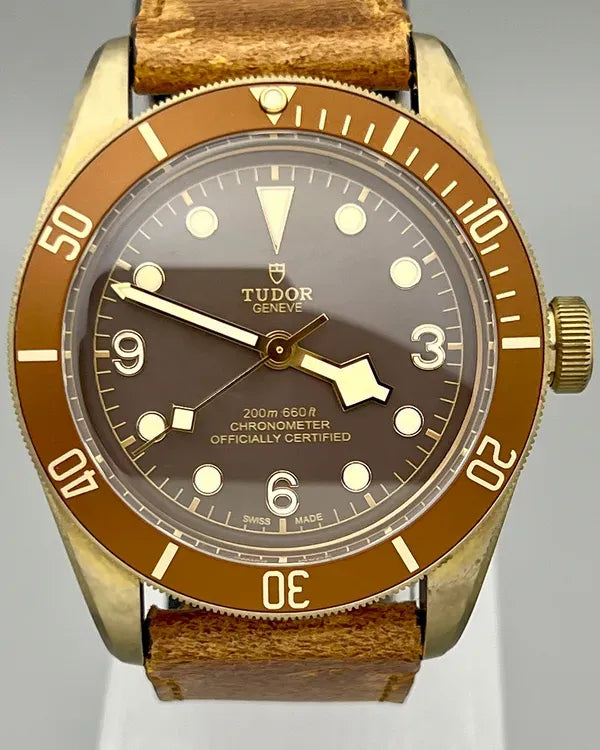 No Reserve - 2017 Tudor Black Bay Heritage 43MM Brown Dial Leather Strap (79250BM)