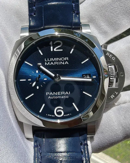 2025 Panerai Luminor Quaranta 40MM Blue Dial Leather Strap (PAM01270)