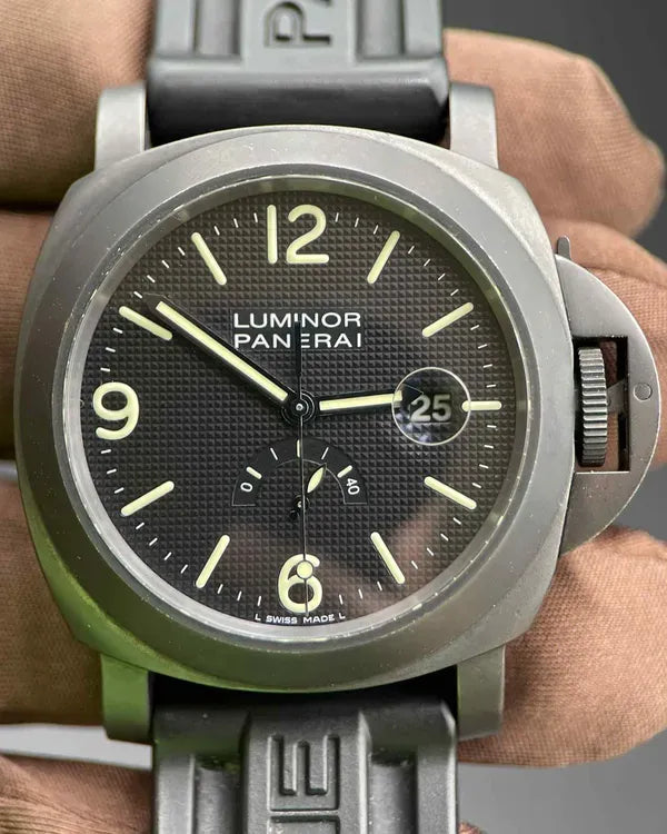Panerai Luminor Power Reserve L.E. 44MM Black Dial Rubber Strap (PAM00028)