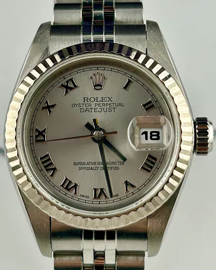 1997 Rolex Lady-Datejust 26MM Silver Dial Jubilee Bracelet (69174)