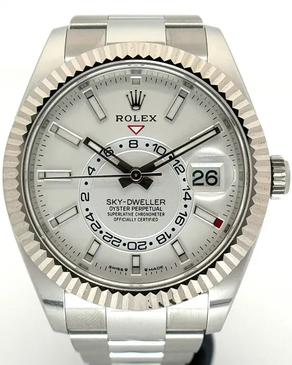 2023 Rolex Sky-Dweller 42MM White Dial Oyster Bracelet (336934)