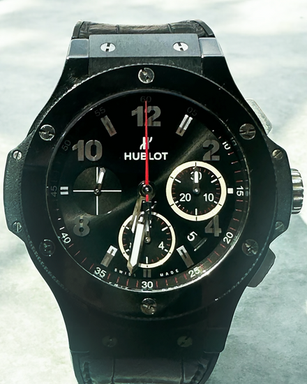 Hublot Big Bang Black Magic 44MM Black Dial Leather Strap (301.CX.130.RX)