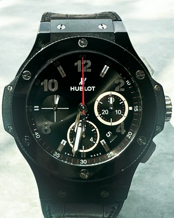 Hublot Big Bang Black Magic 44MM Black Dial Leather Strap (301.CX.130.RX)
