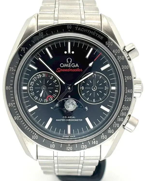 Omega Speedmaster Moonphase 44.25MM Black Dial Steel Bracelet (304.30.44.52.01.001)