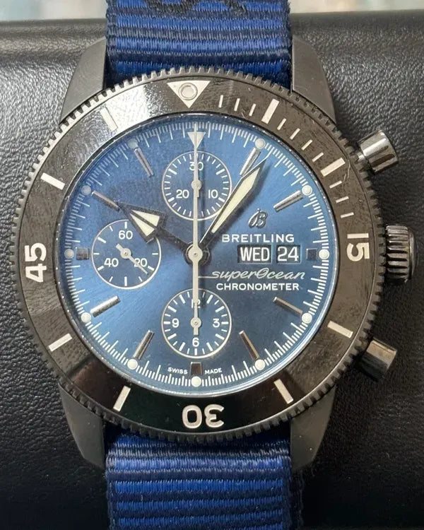 Breitling Superocean Heritage "Outerknown" 44MM Blue Dial Textile Strap (M13313)