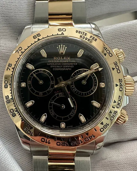 2020 Rolex Cosmograph Daytona 40MM Black Dial Two-Tone Oyster Bracelet (116503)