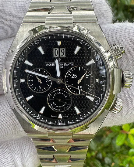 2015 Vacheron Constantin Overseas Chronograph 42MM Black Dial Steel Bracelet (49150/B01A-9097)