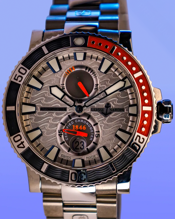 Ulysse Nardin Marine Diver 45MM Silver Dial Titanium Bracelet (263-90)
