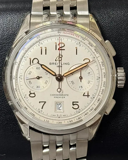 2024 Breitling Premier B01 42MM Silver Dial Steel Bracelet (AB0145211G1A1)