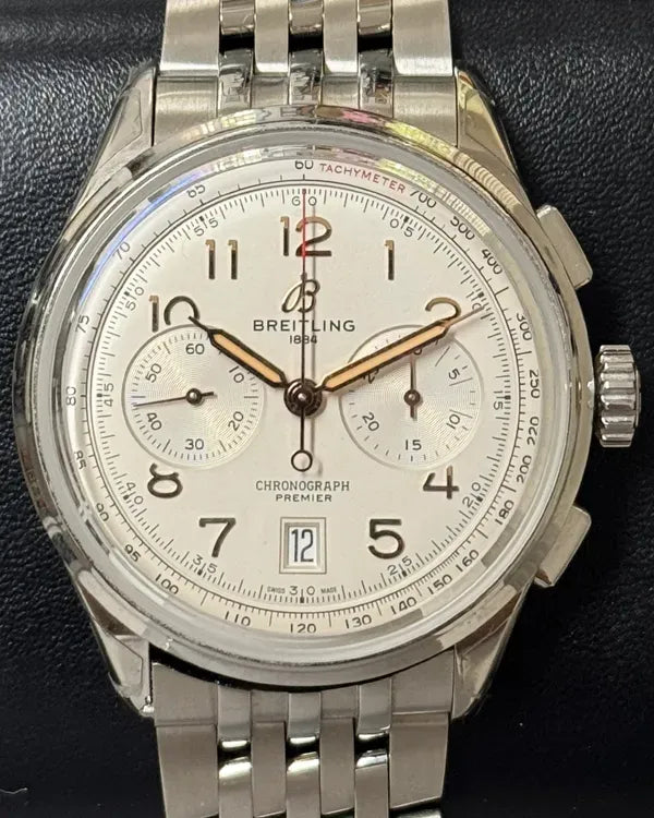 Breitling Premier B01 42MM Silver Dial Steel Bracelet (AB0145211G1A1)
