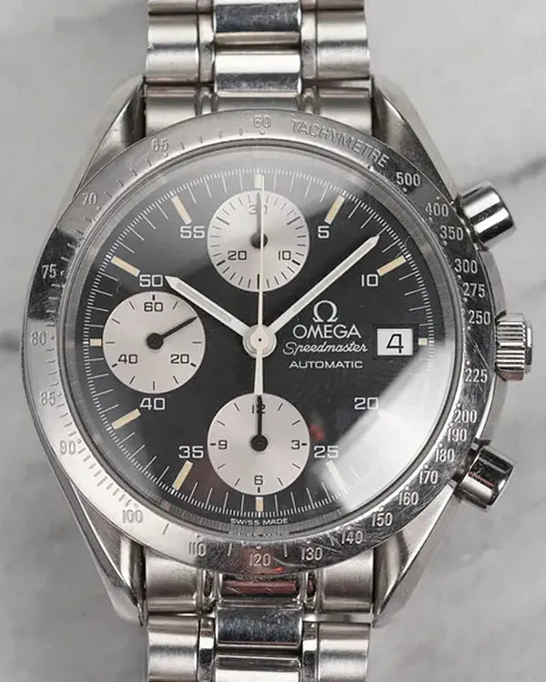1994 Omega Speedmaster Reduced Date 39MM Black Dial Steel Bracelet (3511.50)