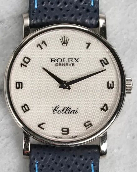 Rolex Cellini 32MM Mother of Pearl Dial Aftermarket Leather Strap (5115)