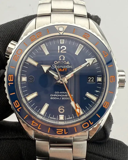 2020 Omega Seamaster Planet Ocean 600M "GoodPlanet" 43.5MM Blue Dial Steel Bracelet (232.30.44.22.03.001)