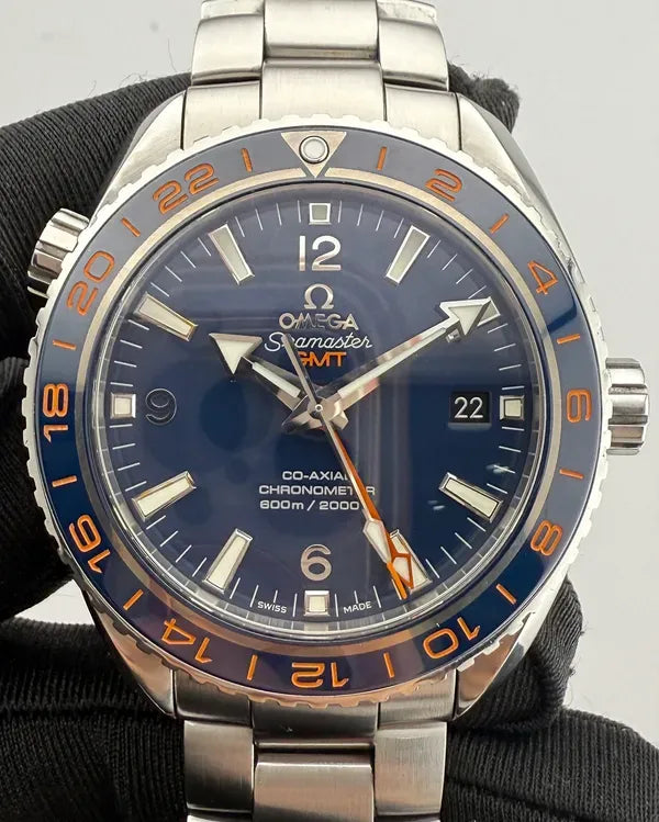 2020 Omega Seamaster Planet Ocean 600M "GoodPlanet" 43.5MM Blue Dial Steel Bracelet (232.30.44.22.03.001)