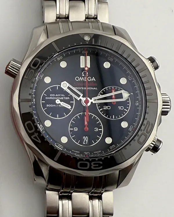 Omega Seamaster Diver 300M 44MM Black Dial Steel Bracelet (212.30.44.50.01.001)