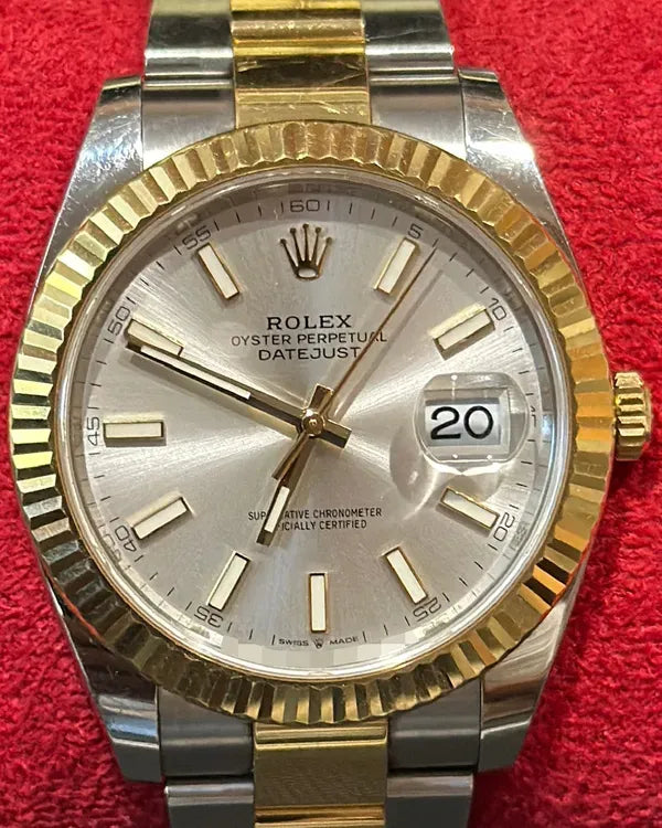 2021 Rolex Datejust 41MM Silver Dial Two-Tone Oyster Bracelet (126333)