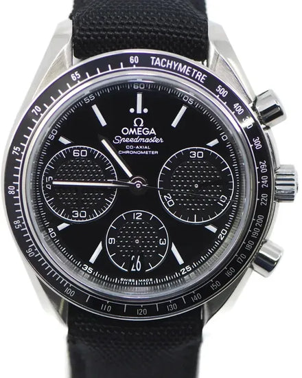 Omega Speedmaster Racing 40MM Black Dial Aftermarket Textile Strap (326.32.40.50.01.001)