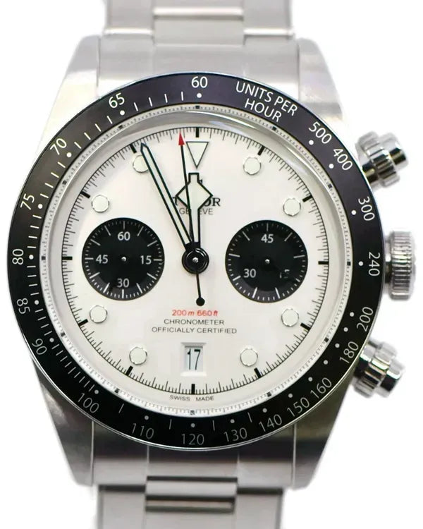 2024 Tudor Black Bay Chrono "Panda" 41MM White Dial Steel Bracelet (79360N)