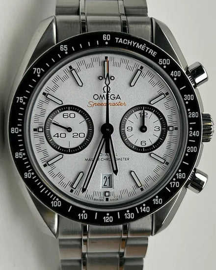 Omega Speedmaster Racing 44.25MM White Dial Steel Bracelet (329.30.44.51.04.001)