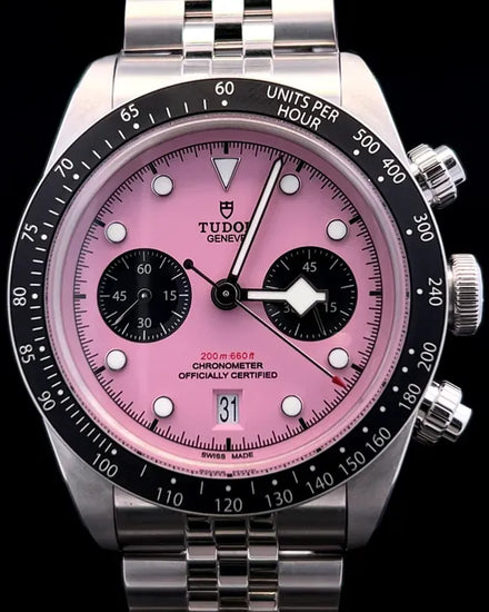 2024 Tudor Black Bay Chrono 41MM Pink Dial Steel Bracelet (79360N)