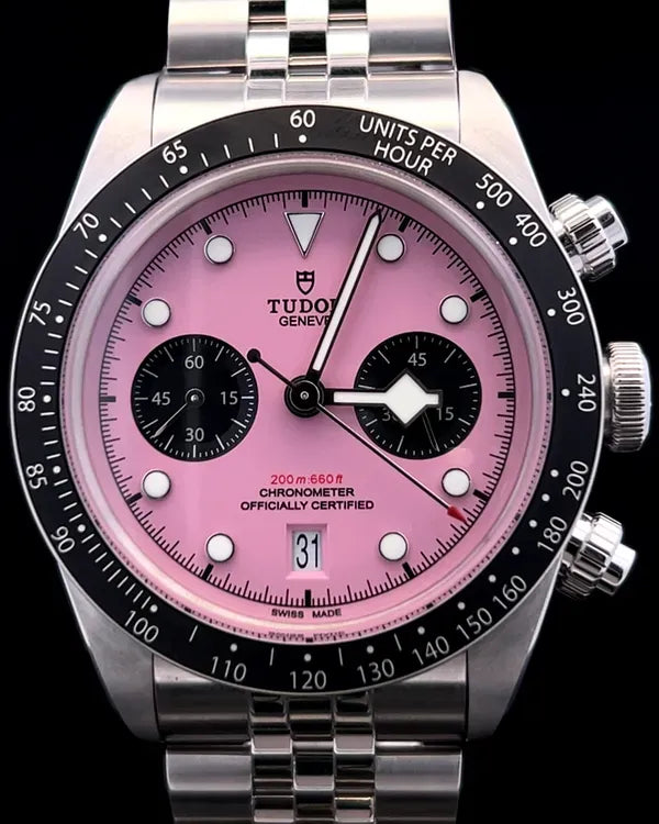 2024 Tudor Black Bay Chrono 41MM Pink Dial Steel Bracelet (79360N)