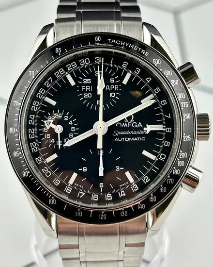 2015 Omega Speedmaster Day-Date 39MM Black Dial Steel Bracelet (3520.50.00)