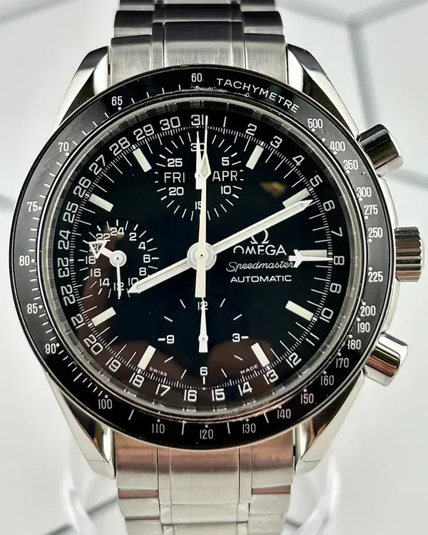 2015 Omega Speedmaster Day Date 39MM Black Dial Steel Bracelet (3520.50.00)