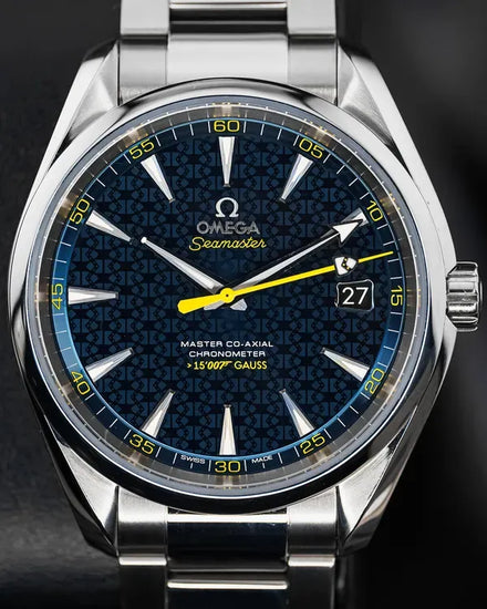 2015 Omega Seamaster Aqua Terra "James Bond Spectre" L.E. 41.5MM Blue Dial Steel Bracelet (231.10.42.21.03.004)