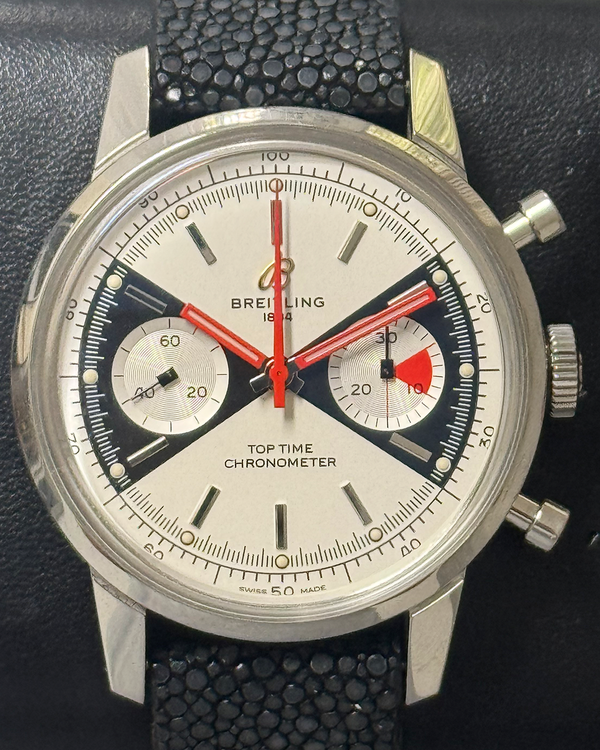Breitling Top Time "El Zorro" L.E. 41MM White Dial Aftermarket Leather Strap (A23310121G1X1)