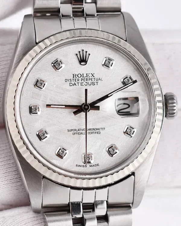 Rolex Datejust 36MM Aftermarket Meteorite Dial Jubilee Bracelet (16014)