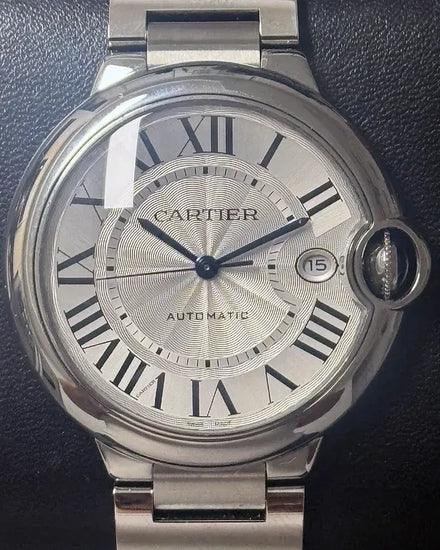 Cartier Ballon Bleu 40MM Silver Dial Steel Bracelet (WSBB0040)