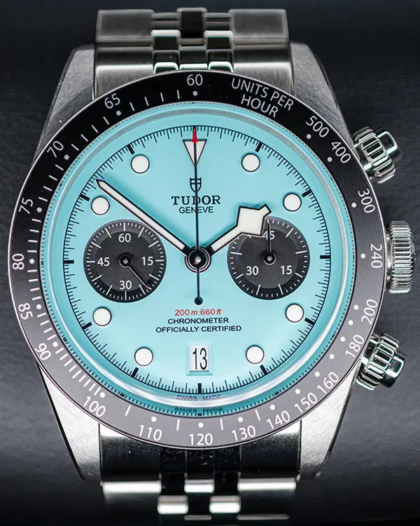 2025 Tudor Black Bay Chrono 41MM "Flamingo" Blue Dial Steel Bracelet (79360N)