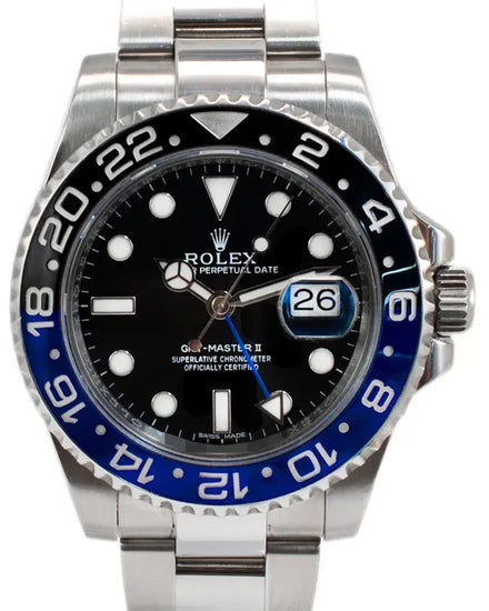 Rolex GMT-Master II "Batman" 40MM Black Dial Oyster Bracelet (116710BLNR)