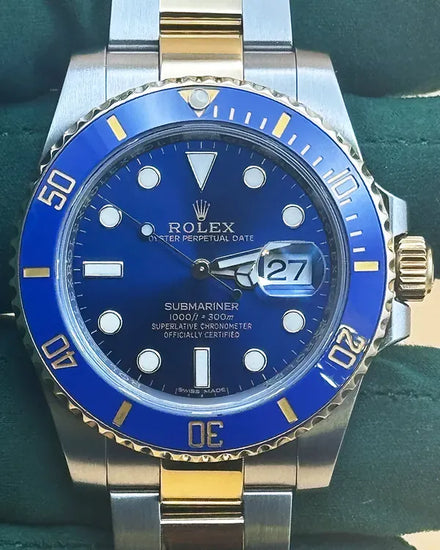 2016 Rolex Submariner Date "Bluesy" 40MM Blue Dial Two-Tone Oyster Bracelet (116613LB)