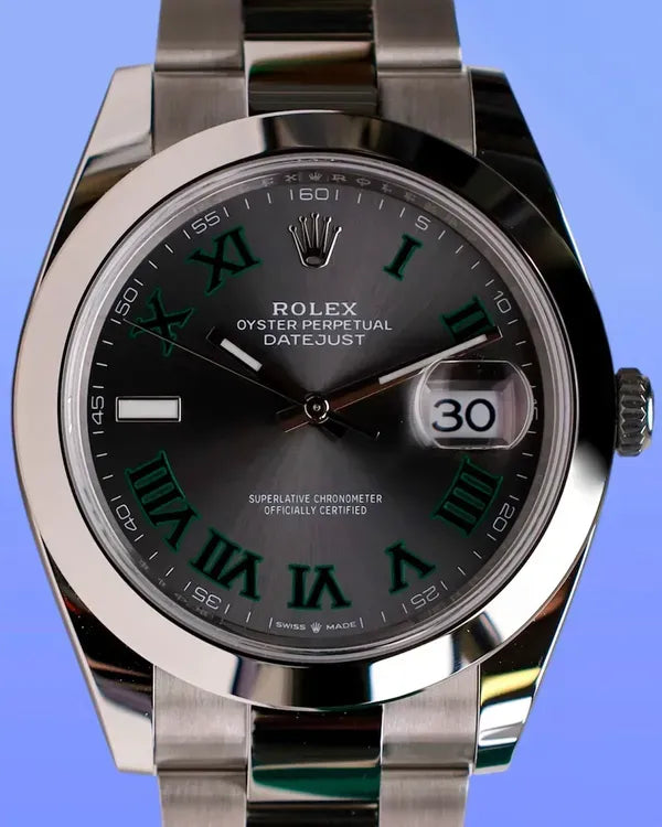 2025 Rolex Datejust "Wimbledon" 41MM Slate Dial Oyster Bracelet (126300)